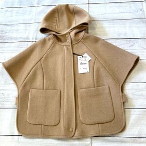 🆕NWT Zara Wool-Blend Cape